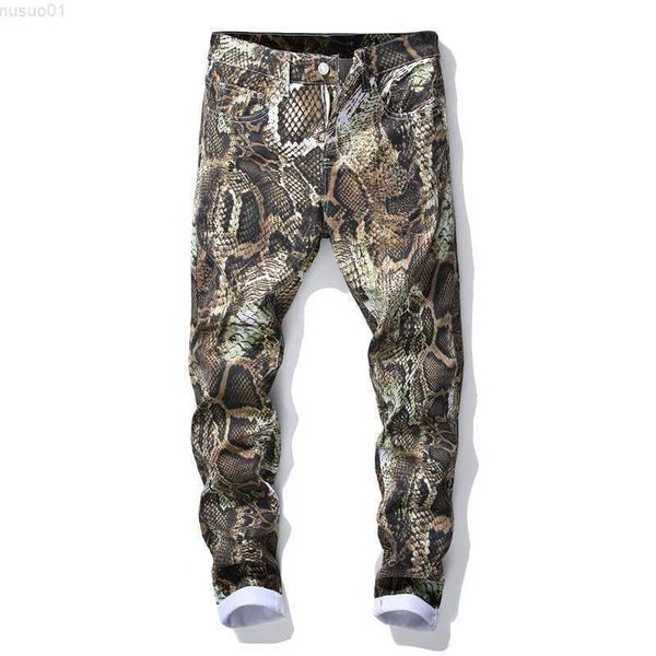 men's jeans idopy new mens snakeskin printed jeans slim fit skinny night club dj denim trousers pants slacks for male l230724, Blue
men's jeans idopy new mens snakeskin printed jeans slim fit skinny night club dj denim trousers pants slacks for male l230724, Blue
