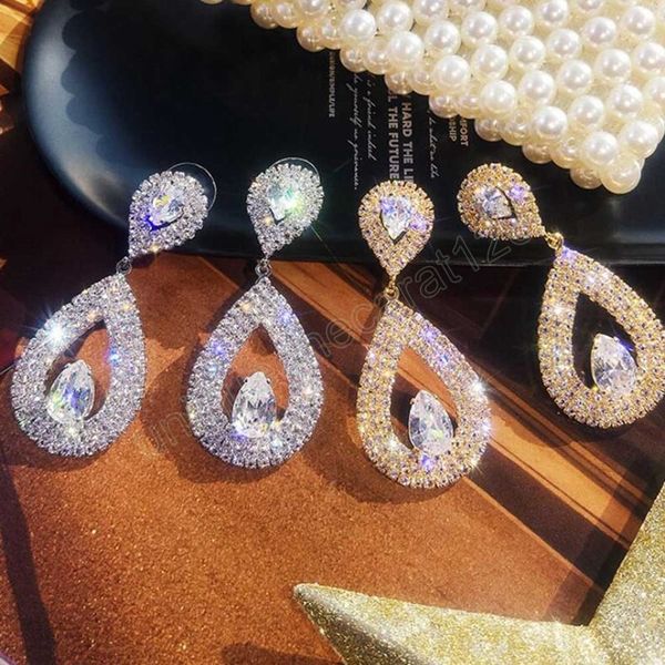 cute female big water drop earrings fashion gold color wedding earrings jewelry vintage long dangle earrings for women, Silver
cute female big water drop earrings fashion gold color wedding earrings jewelry vintage long dangle earrings for women, Silver