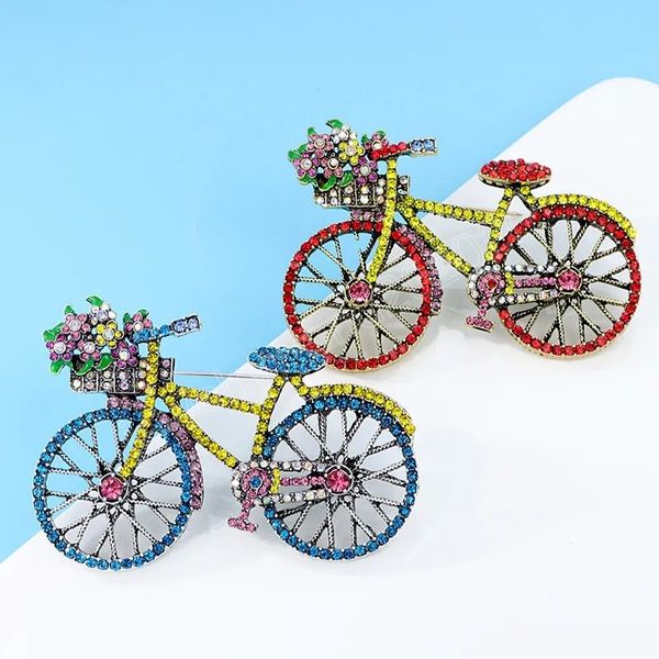 shining crystal rhinestone brooch women's colorful creative bicycle brooch vintage clothing accessories fashion jewelry gifts, Gray
shining crystal rhinestone brooch women's colorful creative bicycle brooch vintage clothing accessories fashion jewelry gifts, Gray