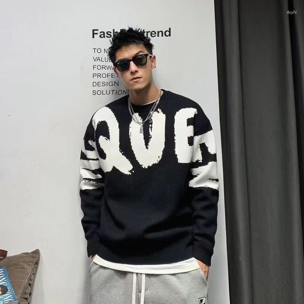 men's sweaters queen mens sweater 2023 autumn winter women knitted pullover warm cashmere wool korean knitwear jumper, White;black
men's sweaters queen mens sweater 2023 autumn winter women knitted pullover warm cashmere wool korean knitwear jumper, White;black