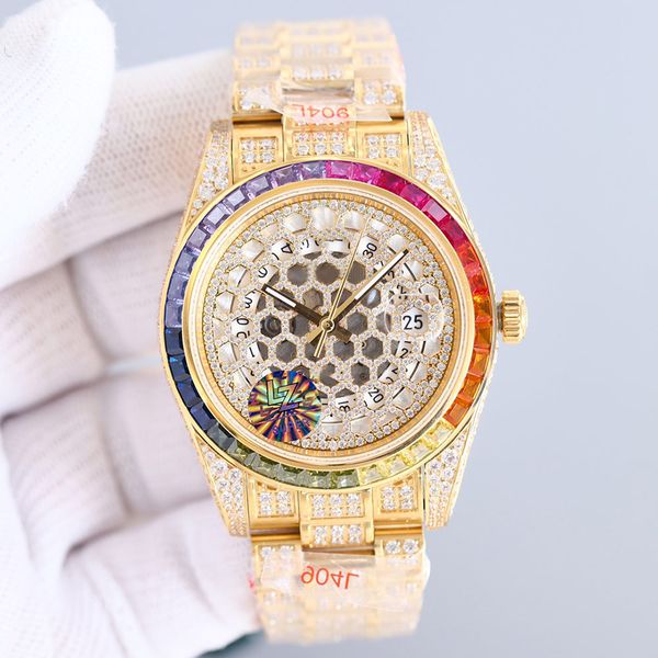 hollow diamond inlay watch mens automatic mechanical 3255 movement watches 41mm with diamond-studded steel bracelet sapphire waterproof wris, Slivery;brown
hollow diamond inlay watch mens automatic mechanical 3255 movement watches 41mm with diamond-studded steel bracelet sapphire waterproof wris, Slivery;brown