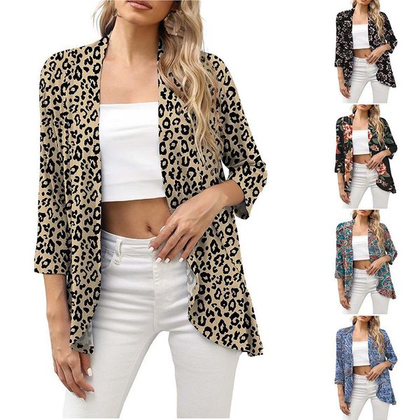 women's knits tee fashion autumn and winter cardigan coat casual print 34 sleeves open front slim ruffle blouse 230726, White
women's knits tee fashion autumn and winter cardigan coat casual print 34 sleeves open front slim ruffle blouse 230726, White