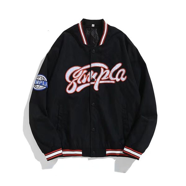 mens jackets baseball uniform jacket womens american style bomber loose hip hop casual versatile embroidered 230725, Black;brown
mens jackets baseball uniform jacket womens american style bomber loose hip hop casual versatile embroidered 230725, Black;brown