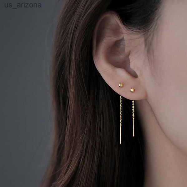 simple stylish thin drop earrings for women lovely beads golden piercing earring line chain elegant cute dangle ear accessories l230620, Golden;silver
simple stylish thin drop earrings for women lovely beads golden piercing earring line chain elegant cute dangle ear accessories l230620, Golden;silver