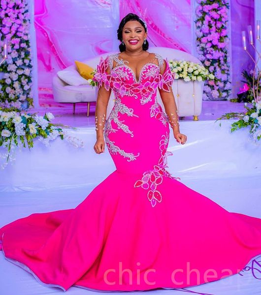 2023 aso ebi fuchsia mermaid prom dress crystals lace evening formal party second reception birthday engagement gowns dresses robe de soiree, Black
2023 aso ebi fuchsia mermaid prom dress crystals lace evening formal party second reception birthday engagement gowns dresses robe de soiree, Black