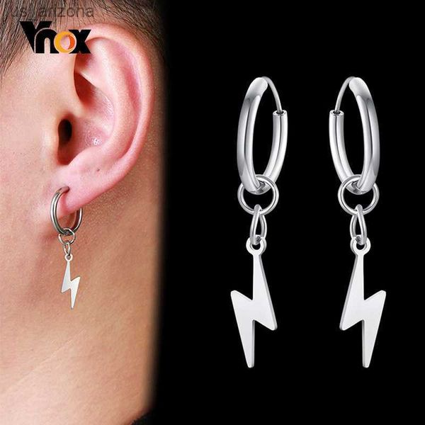 vnox stylish lightning dangle earrings for women men stainless steel metal ear jewelry punk rock accessory l230620, Golden;silver
vnox stylish lightning dangle earrings for women men stainless steel metal ear jewelry punk rock accessory l230620, Golden;silver