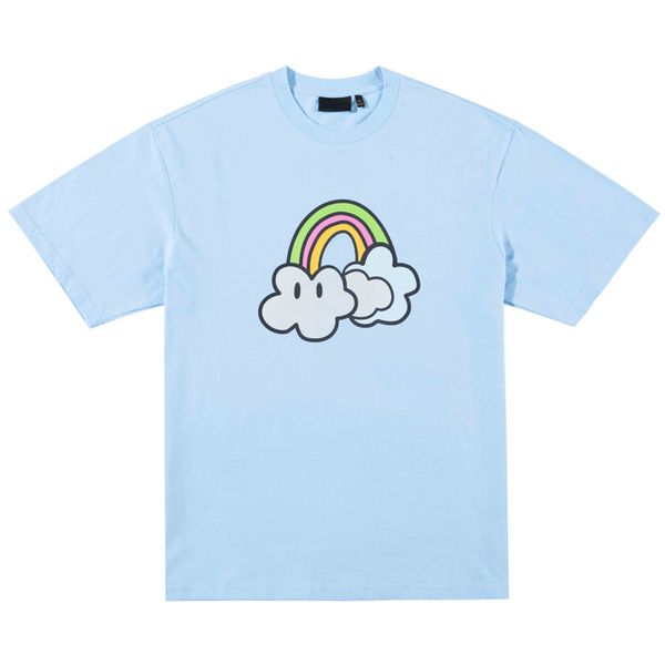 23fw smile face cloud rainbow cartoon tee skateboard mens designer t shirt women street casual tshirt, Black;brown
23fw smile face cloud rainbow cartoon tee skateboard mens designer t shirt women street casual tshirt, Black;brown