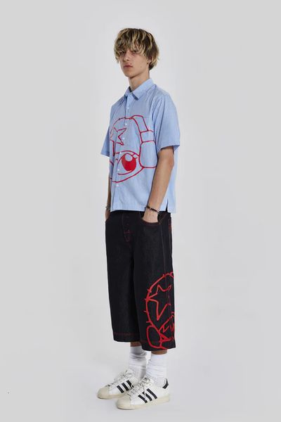 men's shorts summer men's and women's shorts harajuku trend wide-leg sports pants short y2k casual high street wide-leg coupl, White;black
men's shorts summer men's and women's shorts harajuku trend wide-leg sports pants short y2k casual high street wide-leg coupl, White;black
