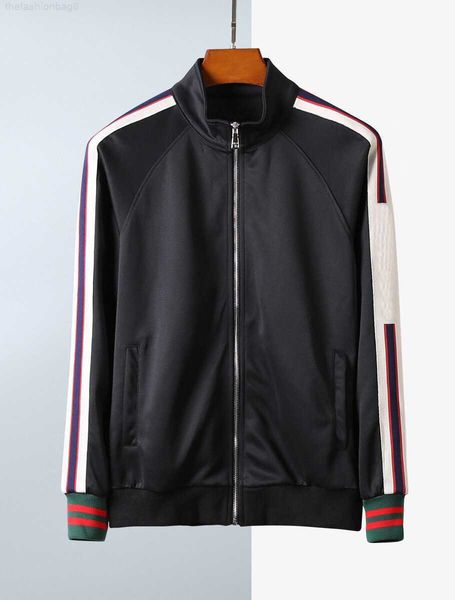 designer men's tracksuit sportswear fashion striped paneled cotton zip collar jacket running luxury menswear, Gray
designer men's tracksuit sportswear fashion striped paneled cotton zip collar jacket running luxury menswear, Gray
