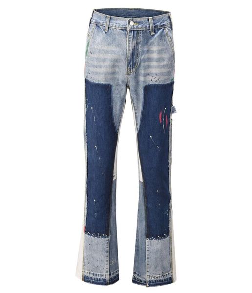 high street dept same model bieber splash micro flared pants men039s fashion brand mop contrast stitching jeans1890097, Blue
high street dept same model bieber splash micro flared pants men039s fashion brand mop contrast stitching jeans1890097, Blue