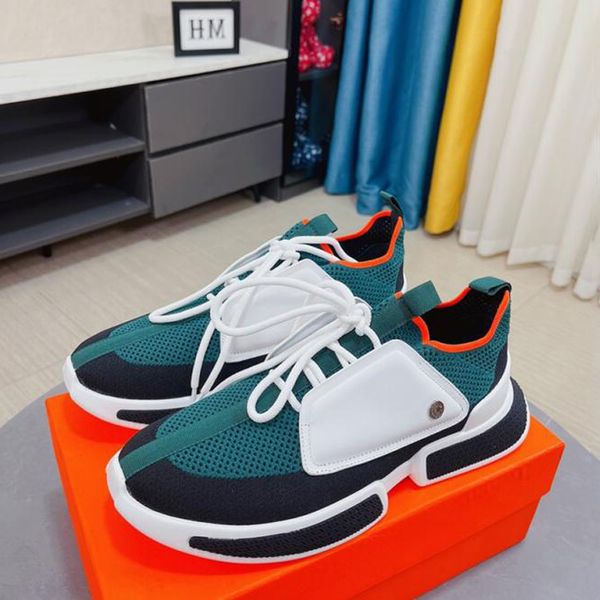 fashion men casual shoes bouncing soft bottom running sneakers italy originals elastic band low calfskin & mesh breathable designer casuals, Black
fashion men casual shoes bouncing soft bottom running sneakers italy originals elastic band low calfskin & mesh breathable designer casuals, Black