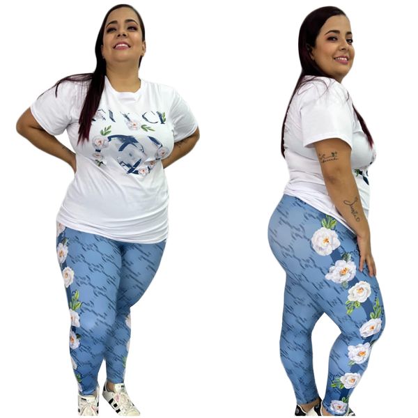 designer new summer women's t-shirt short-sleeved printed casual sports suit female jogging suit 1xl-5xl, White
designer new summer women's t-shirt short-sleeved printed casual sports suit female jogging suit 1xl-5xl, White
