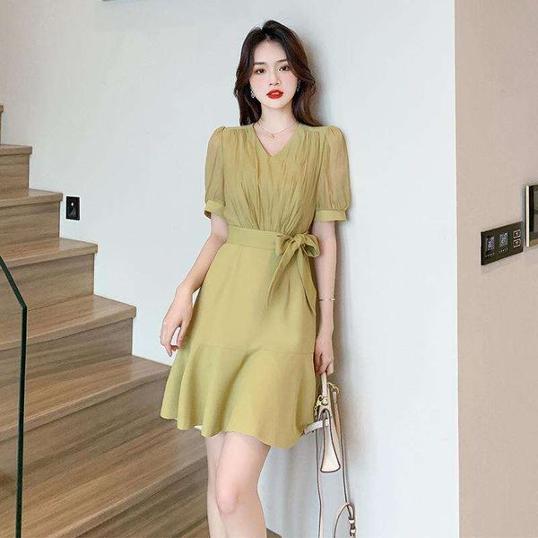 french fashion dress summer womens tying up slimming high class short skirt, Black;gray
french fashion dress summer womens tying up slimming high class short skirt, Black;gray