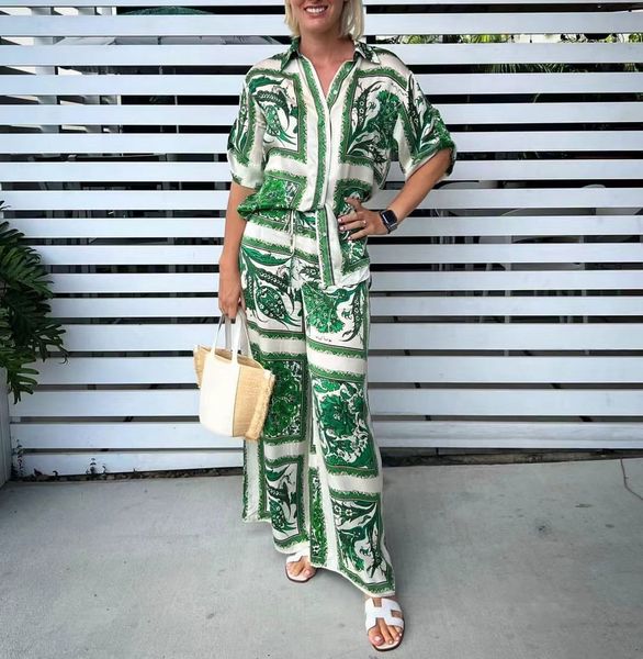 australian designer two piece set green personalized casual graffiti print satin shirt wide leg pants set 7, White
australian designer two piece set green personalized casual graffiti print satin shirt wide leg pants set 7, White