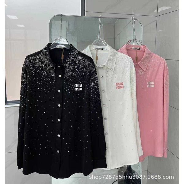 23 spring/summer new niche design trendy brand heavy industry full sky star diamond temperament fashionable versatile shirt, White
23 spring/summer new niche design trendy brand heavy industry full sky star diamond temperament fashionable versatile shirt, White