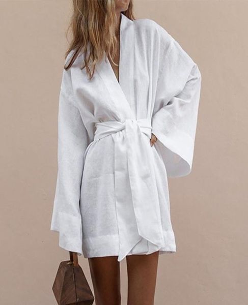 women s v neck kimono cardigan mini dress white cotton linen long sleeve sashes lace up dresses women summer loose 2206182090864, Black;gray
women s v neck kimono cardigan mini dress white cotton linen long sleeve sashes lace up dresses women summer loose 2206182090864, Black;gray