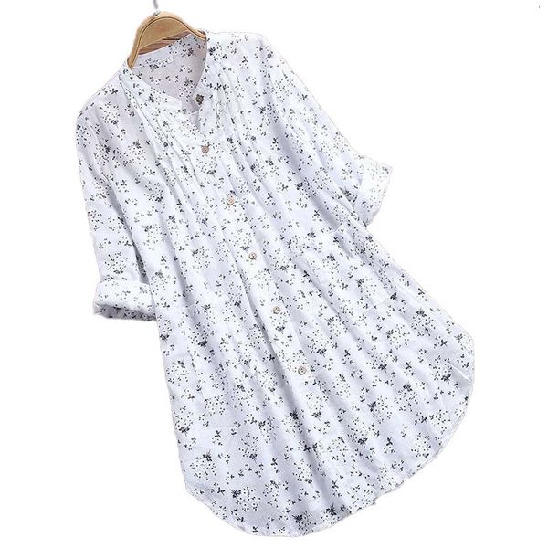 womens blouses shirts m5xl plus size women shirt summer long sleeve floral print casual blouse irregular ladies 230726, White
womens blouses shirts m5xl plus size women shirt summer long sleeve floral print casual blouse irregular ladies 230726, White