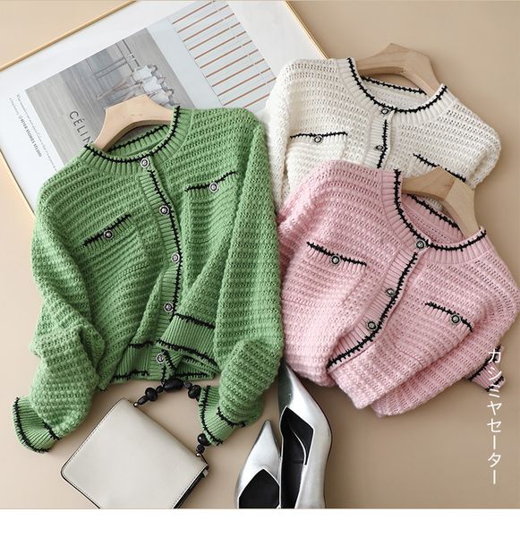 women's knits tees naizaiga 70 cashmere 30 silk oneck pink green white pocket long sleeve women 2023 autumn cardigans sweater ksn219 23
women's knits tees naizaiga 70 cashmere 30 silk oneck pink green white pocket long sleeve women 2023 autumn cardigans sweater ksn219 23