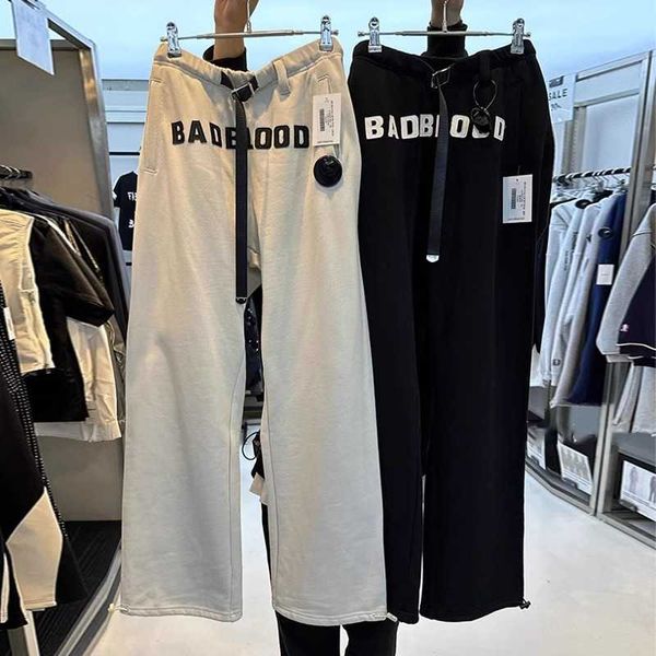 badflood american casual children's loose and slim high waisted spicy girl belt sports embroidered wide leg pants66, White 
badflood american casual children's loose and slim high waisted spicy girl belt sports embroidered wide leg pants66, White