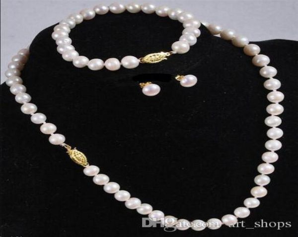 whole 78mm white akoya cultured pearl necklace bracelet earring set 180390395054160, Black
whole 78mm white akoya cultured pearl necklace bracelet earring set 180390395054160, Black