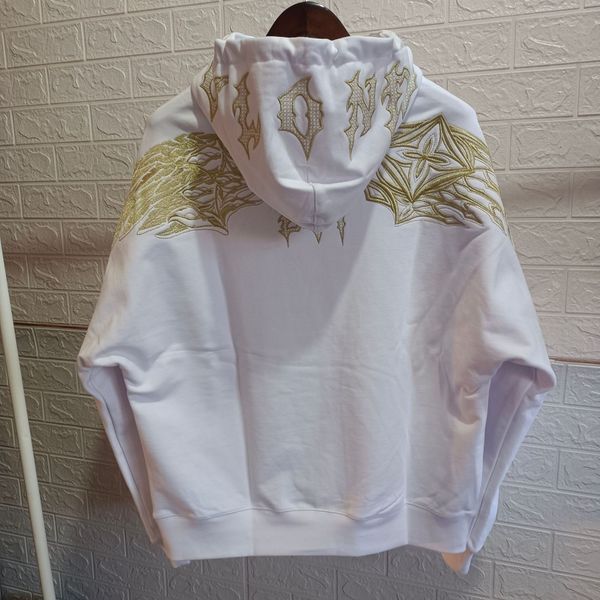 trendy hooded hoodie for men and women the same new autumn and winter gold thread embroidery hip hop long cotton wool circle, Black
trendy hooded hoodie for men and women the same new autumn and winter gold thread embroidery hip hop long cotton wool circle, Black
