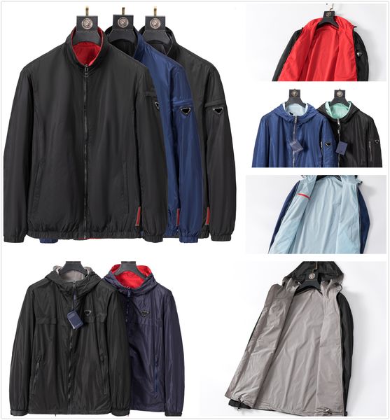 designer men's jacket black red yellow brown 2 sides wear plaid brand windproof waterproof hoodie zipper trench for men and women class, Black;brown
designer men's jacket black red yellow brown 2 sides wear plaid brand windproof waterproof hoodie zipper trench for men and women class, Black;brown