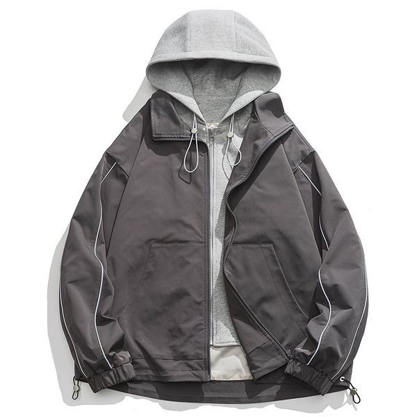 mens jackets men fake twopiece hooded couple jacket spring autumn high street outdoor vintage zipper fashion tooling coat streetwear 230725, Black;brown
mens jackets men fake twopiece hooded couple jacket spring autumn high street outdoor vintage zipper fashion tooling coat streetwear 230725, Black;brown
