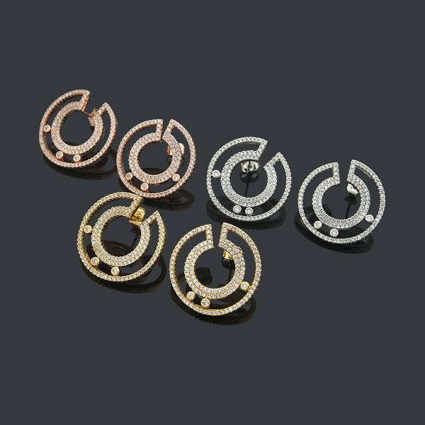 french fashion messik luckythree moving diamonds circular earrings necklace couple full diamond women bracelet ring wedding designer jewelry, Silver
french fashion messik luckythree moving diamonds circular earrings necklace couple full diamond women bracelet ring wedding designer jewelry, Silver