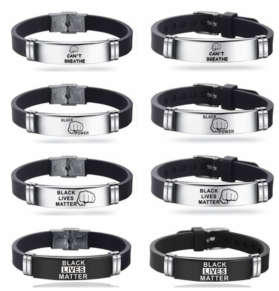 stainless steel silicone punk bracelet for men black lives matter i can039t breathe bracelet adjustable trendy wristband bracel5235882
stainless steel silicone punk bracelet for men black lives matter i can039t breathe bracelet adjustable trendy wristband bracel5235882