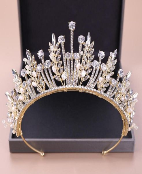 kmvexo baroque luxury bridal crystal leaf crowns princess queen pageant prom pearl veil tiaras headband wedding hair accessories t6300981, White;golden
kmvexo baroque luxury bridal crystal leaf crowns princess queen pageant prom pearl veil tiaras headband wedding hair accessories t6300981, White;golden