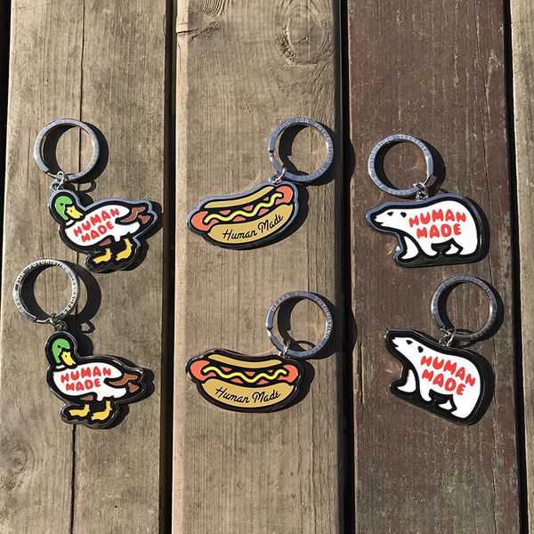 bag parts accessories human made 20aw metal keychain polar bear duck dog couple charm decorations 230725, Black
bag parts accessories human made 20aw metal keychain polar bear duck dog couple charm decorations 230725, Black