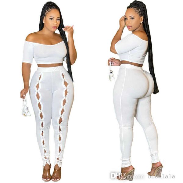 women clothing summer new pants set off shoulder shirt and button pants two piece jogger set, White
women clothing summer new pants set off shoulder shirt and button pants two piece jogger set, White