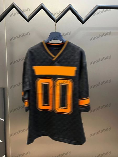 xinxinbuy men designer knitted tee t shirt 23ss paris 00 letter jacquard fabric short sleeve cotton women black s-2xl, Black;brown
xinxinbuy men designer knitted tee t shirt 23ss paris 00 letter jacquard fabric short sleeve cotton women black s-2xl, Black;brown
