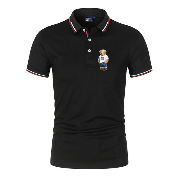 fashion designer men's polos 2023 summer womens polo shirts small bear pattern casual slim men t-shirt cotton short sleeve womens lapel, White;black
fashion designer men's polos 2023 summer womens polo shirts small bear pattern casual slim men t-shirt cotton short sleeve womens lapel, White;black