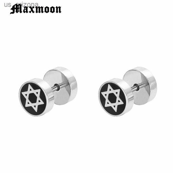 maxmoon stylish star of david earrings for men unique stud earrings stainless steel male brincos l230620, Golden;silver
maxmoon stylish star of david earrings for men unique stud earrings stainless steel male brincos l230620, Golden;silver