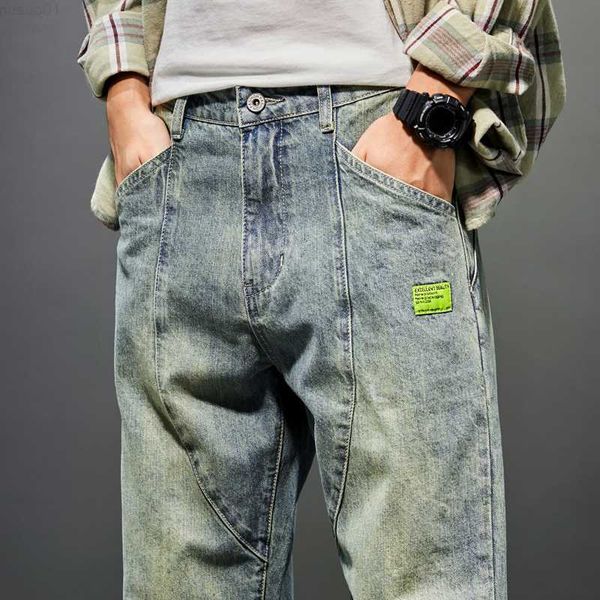 retro blue haren jeans men loose fit spring autumn wide leg denim trousers men's clothing baggy pants 230316 l230726
retro blue haren jeans men loose fit spring autumn wide leg denim trousers men's clothing baggy pants 230316 l230726