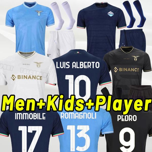 23 24 lazio soccer jerseys sergej 2023 2024 laz anniversary football shirt 10th pedro luis alberto immobile men kids kits maglia da calcio f, Black;yellow
23 24 lazio soccer jerseys sergej 2023 2024 laz anniversary football shirt 10th pedro luis alberto immobile men kids kits maglia da calcio f, Black;yellow