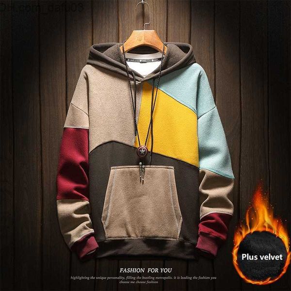 women's hoodies sweatshirts couple style stitching contrast thick hoodie autumn and winter men's fashion plus velvet harajuku hood, Black
women's hoodies sweatshirts couple style stitching contrast thick hoodie autumn and winter men's fashion plus velvet harajuku hood, Black