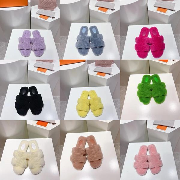 luxury wool slippers women's winter plush slippers designer flat fur fluffy warm women slippers rabbit hair solid color casual h slippe, Black
luxury wool slippers women's winter plush slippers designer flat fur fluffy warm women slippers rabbit hair solid color casual h slippe, Black