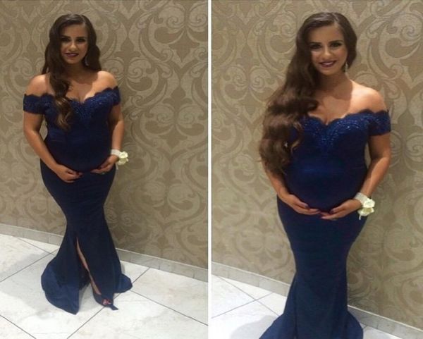 navy blue maternity evening dresses for pregnant women lace beaded side slit off the shoulder mermaid pregnant prom dresses7435013, Black
navy blue maternity evening dresses for pregnant women lace beaded side slit off the shoulder mermaid pregnant prom dresses7435013, Black
