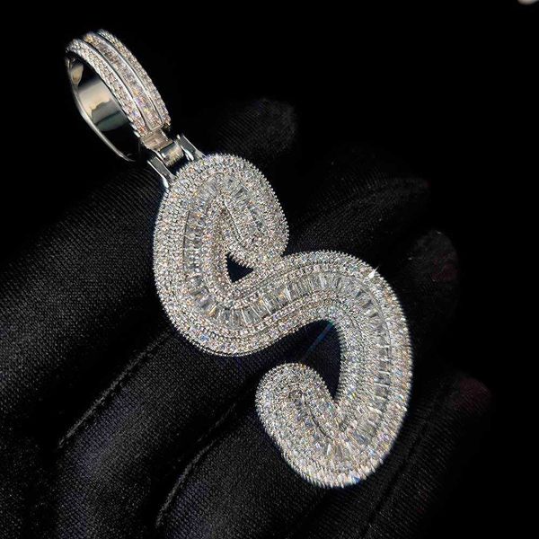 custom 925 solid silver vvs baguette moissanite letter name pendant hip hop jewelry iced out diamond two layer initial pendant
custom 925 solid silver vvs baguette moissanite letter name pendant hip hop jewelry iced out diamond two layer initial pendant
