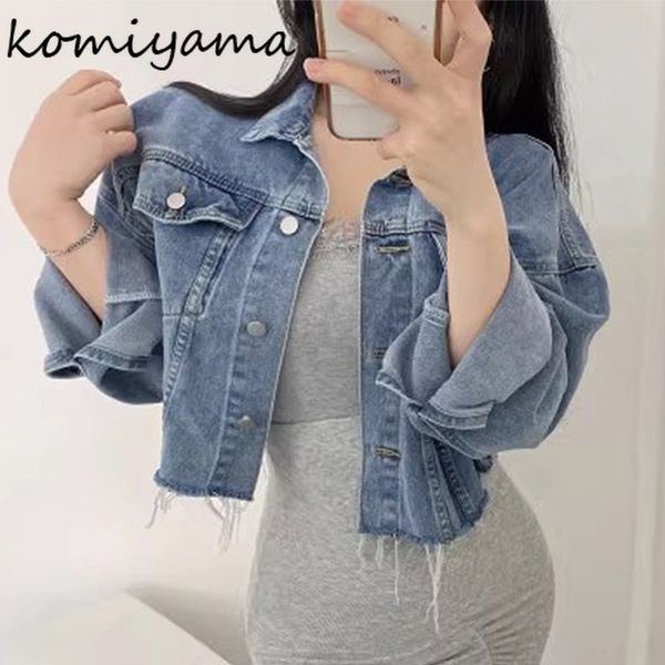 womens jackets komiyama denim jacket lapel neck long sleeve women jeans single breasted autumn coats vintage chaquetas 230726, Black;brown
womens jackets komiyama denim jacket lapel neck long sleeve women jeans single breasted autumn coats vintage chaquetas 230726, Black;brown