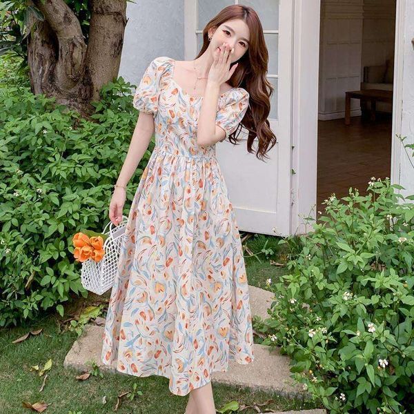 french break floral dress for women summer tight waist slimming mid length petite skirt tulip, Black;gray
french break floral dress for women summer tight waist slimming mid length petite skirt tulip, Black;gray