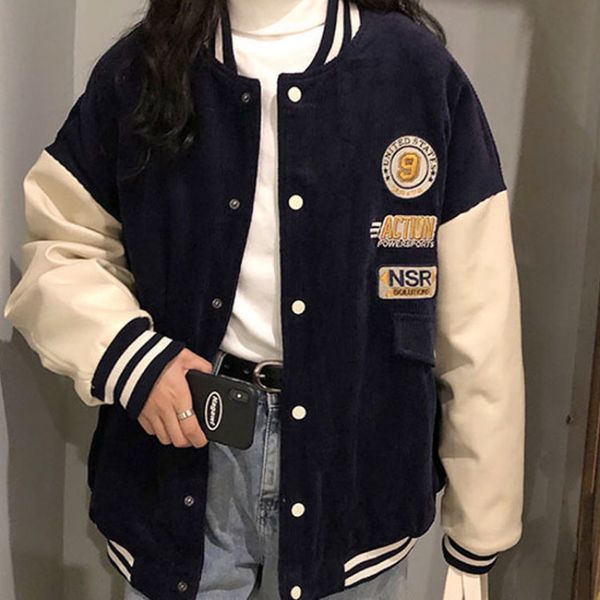 womens jackets houzhou harajuku style baseball jacket oversized korean fashion varsity streetwear college vintage coat loose 230726, Black;brown
womens jackets houzhou harajuku style baseball jacket oversized korean fashion varsity streetwear college vintage coat loose 230726, Black;brown