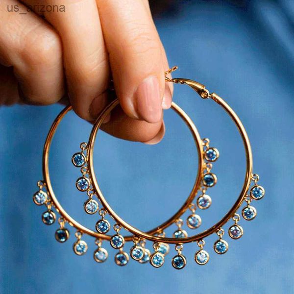 fashion tassel eardrop hoop earrings for women big round gold color accessories party daily wear stylish earring jewelry female l230620, Golden;silver
fashion tassel eardrop hoop earrings for women big round gold color accessories party daily wear stylish earring jewelry female l230620, Golden;silver