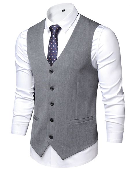 mens vests suit vest solid color fashionable mens solid vneck sleeveless button blazer plus size formal business ja 230726, Black;white
mens vests suit vest solid color fashionable mens solid vneck sleeveless button blazer plus size formal business ja 230726, Black;white