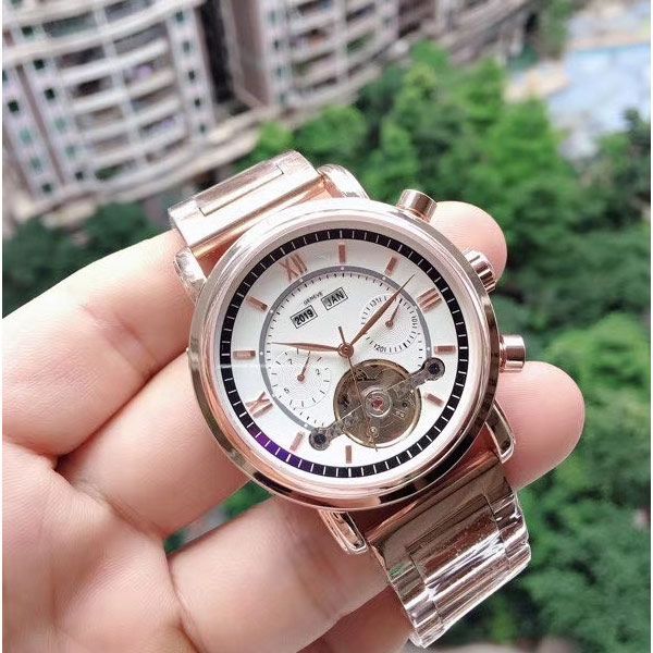 business luxury mens watches mechanical automatic movement wristwatches all sub-dials work 43mm all stainless steel band watch for men chris, Slivery;brown
business luxury mens watches mechanical automatic movement wristwatches all sub-dials work 43mm all stainless steel band watch for men chris, Slivery;brown