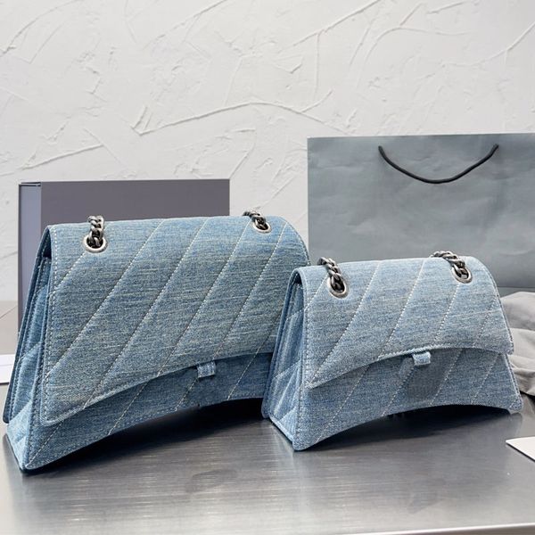 crush hourglass crossbody bag denim handbag purse canvas jeans chain shoulder bags fashion letter buckle silver hardware flap clutch wallet
crush hourglass crossbody bag denim handbag purse canvas jeans chain shoulder bags fashion letter buckle silver hardware flap clutch wallet