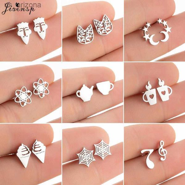 stylish stainless steel earrings black for women kids minimalist cup lighter spider web ear studs female jewelry exquisite gifts l230620, Golden;silver
stylish stainless steel earrings black for women kids minimalist cup lighter spider web ear studs female jewelry exquisite gifts l230620, Golden;silver