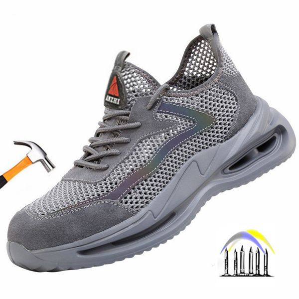 dress shoes antistab summer work shoes with protection breathable men safety anti smashing sneakers lightweight 230726, Black
dress shoes antistab summer work shoes with protection breathable men safety anti smashing sneakers lightweight 230726, Black